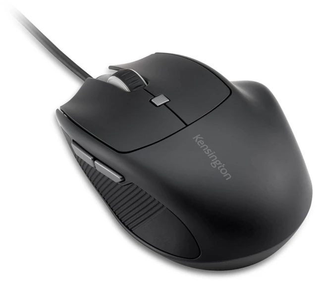 Main image of USB-C Wired Mouse, Pro Fit Ergo MY435 EQ Wired Mouse, for Small to Medium-Sized Hand, Programmable Buttons, Quiet-Click Buttons, USB-C Connection - Black (K72512NA)