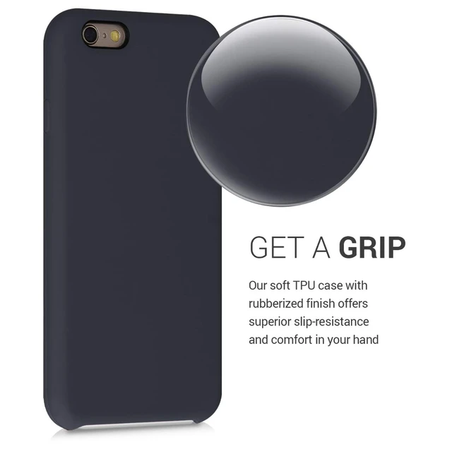 Alt view image 3 of 7 - Case Compatible with Apple iPhone 6 / 6S Case - TPU Silicone Phone Cover with Soft Finish - Blueberry