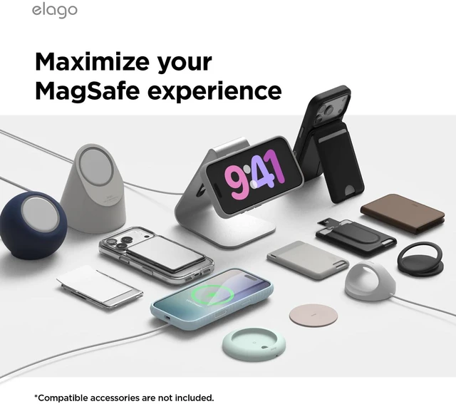 Alt view image 5 of 7 - Premium Magnetic Silicone Case for iPhone 17 Pro | Compatible with MagSafe, Liquid Silicone Material, Protection, Shockproof, Slim Phone (Jean Indigo)