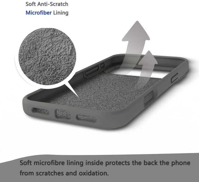 Alt view image 4 of 7 - iPhone 17 pro/18 pro Case Silicone(Charcoal Gray) | Premium Liquid Silicone,Baby-Grade Safe Material,Silky Soft Touch,Military Grade Shock Absorption,Easy To Install & Remove