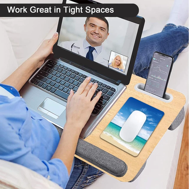Alt view image 5 of 7 - Small Mouse Pad, Mini Mouse Pad 6 X 8 Inch with Non-Slip Rubber Base for Keyboard Tray Laptops Wireless Mouse Home Office Travel, Washable & Portable (Beach)