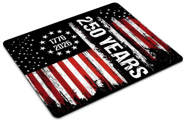 Alt view image 2 of 6 - The 250th Anniversary of the United States Customized Mousepad Non-Slip Rubber Base Mouse Pads for Computers Laptop