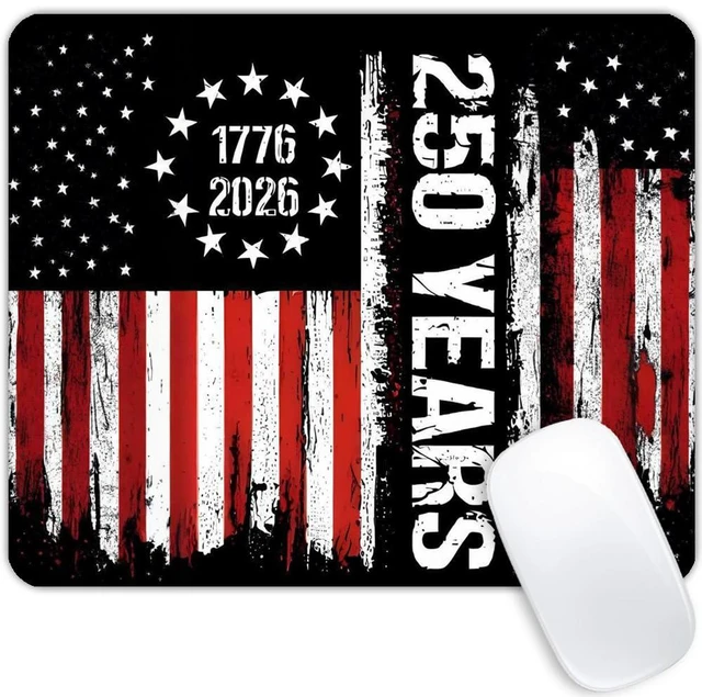 Main image of The 250th Anniversary of the United States Customized Mousepad Non-Slip Rubber Base Mouse Pads for Computers Laptop