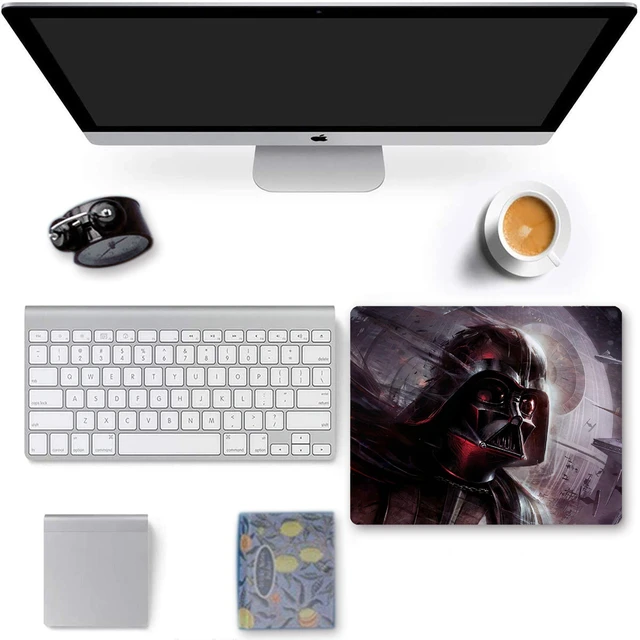 Alt view image 4 of 4 - Cool Science Fiction Mouse Mat, Waterproof Non Slip Rubber Base Mouse Pad for Office Laptop, Black Mouse Pads for Desk, 9.8"x7.9"x0.12" Inch