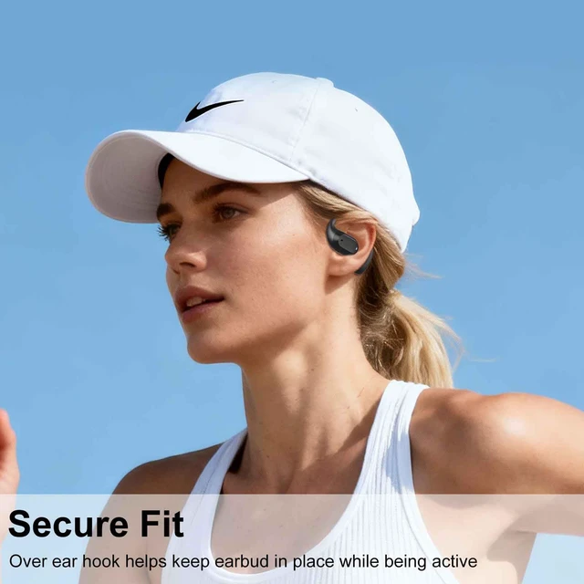 Alt view image 4 of 7 - Open Ear Earbuds Wireless Bluetooth 5.4 Headphones w Over Ear Hook | Mic, 42H Playtime, IPX6, LED Display, 10M Range, Secure Fit for Sports Running Cycling, Comfort for Sensitive and Small Ears