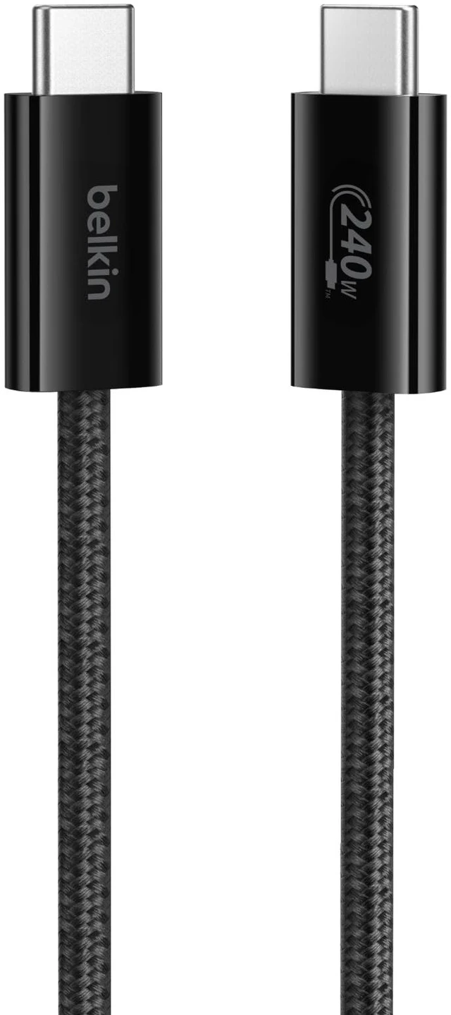 Main image of USB C to USB C 240W Braided Cable 3.3ft Fast iPhone Charger Cord | iPhone 17, Samsung Galaxy S26, Pixel 10, Airpods, iPad, Nintendo Switch 2, MacBook, Steam Deck, Travel, Chromebook, Braided