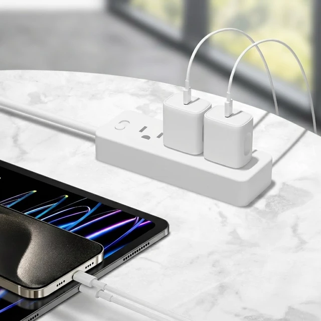 Alt view image 7 of 7 - iPhone 17 16 15 Charger Fast Charging 10FT - 20W USB C Charger Block | with 10FT Extra Long Type C to C Cable Compatible with iPhone 17/17 Pro/17 Pro Max/Air/16/16e/15, iPad Pro, iPad Air (White)