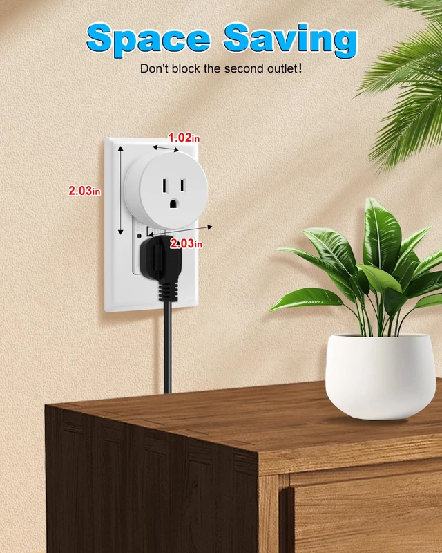 Alt view image 6 of 7 - Remote Control Outlet with Detachable Wireless Light Switch | No Wiring Needed,500FT Long Range,Programmable,IP66 Waterproof Wall Switch,15A 1500W LED for Lamps,Fans,Household Appliances