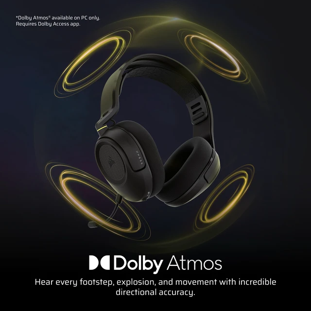 Alt view image 3 of 7 - HS35 v3 Wireless Gaming Headset with Mic Carbon | 2.4GHz & Bluetooth (PC/PS5/PS4/Switch/Mac/Mobile), Lightweight Comfort, Dolby Atmos