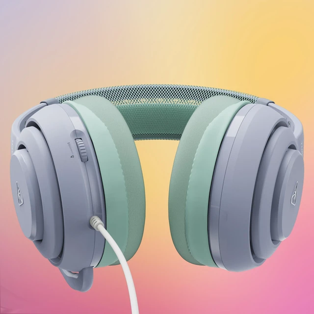 Alt view image 6 of 7 - Atlas 200 Wired Multiplatform Gaming Headset for Xbox, PS5, PC | Xbox Series X|S, Xbox One, PlayStation, 50mm Drivers, Flip-to-Mute Mic, Memory Foam, Floating Headband, Seafoam Breeze