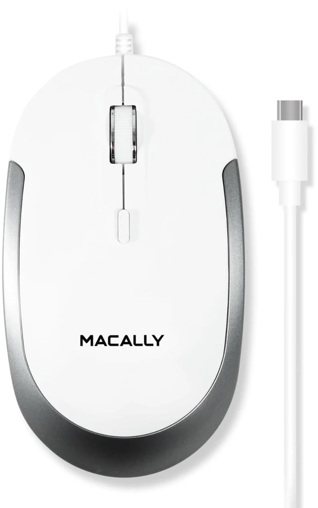 Main image of Wired USB C Mouse for Mac & Windows - 3 Button & Scroll Wheel USB Type C Mouse - Comfortable Ambidextrous Design - Compact Wired Mouse with Optical Sensor & DPI Switch 800/1200/1600/2400