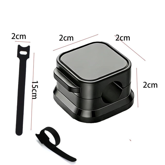Alt view image 3 of 6 - 24 PCS Cord Organizer Magnetic Cable Clips Adhesive Charger Holders for Cords Wire Organizer Clips for Cell Phone Nightstand Desktop Home Accessories Magnetic Cord Holders for Cables (Black)