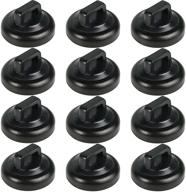 Main image of Magnet Zip Tie Mount Magnetic Zip Ties Mount Clips Base Holder Strong Multipurpose Wire Cable Holder Mount Wire Clips Management for Home Office Marine Electrical Wiring (Black, 12 Piece)