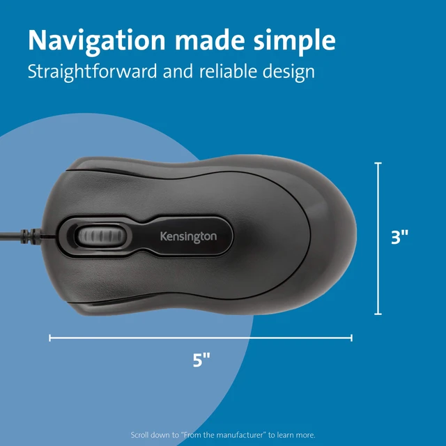 Alt view image 2 of 7 - Mouse-in-a-Box Wired USB Mouse (K72356US) | Simple plug-and-play setup, USB wired connection, reliable everyday desktop mouse