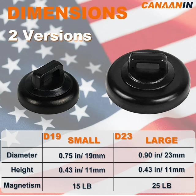 Alt view image 6 of 7 - Magnet Zip Tie Mount Clips Magnetic Zip Ties Mount Base Holder Strong Wire Cable Holder Mount Wire Clips Management for Home Office Marine Electrical Wiring (D23 20Pcs)