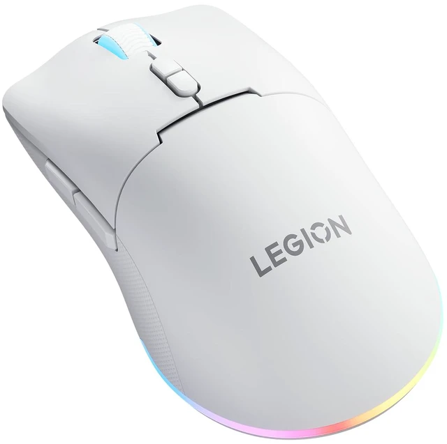 Main image of Legion M220 Wireless RGB Gaming Mouse, Tri-Mode (Bluetooth, 2.4GHz & Wired), 5000 DPI Optical Sensor, 2-Zone RGB Lighting, 100Hr Battery, 7 Buttons, USB-C Rechargeable, Glacier White