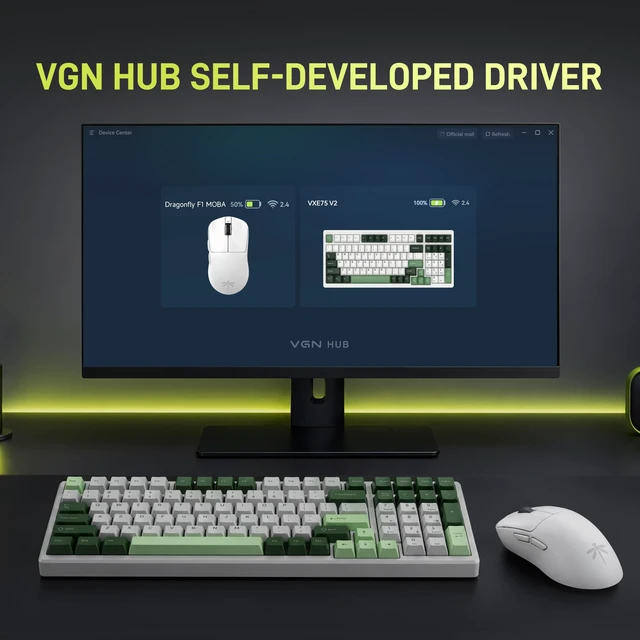 Alt view image 7 of 7 - Dragonfly F1 MOBA Wireless Gaming Mouse, 55g Ultralight, PAW3395 26K DPI Optical Sensor, Optimized Tactile Click Feel, Anti-Slip Silver Coating Grip, 4000Hz Polling Supported, Esports Mouse, White