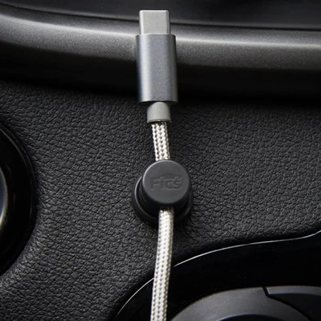 Alt view image 4 of 7 - 4PCS Cable Management Cord Holder Organizer, Magnetic Adhesive Cable Clips Wire Keeper for Desktop, Under Desk, Wall, Car, Office & Home