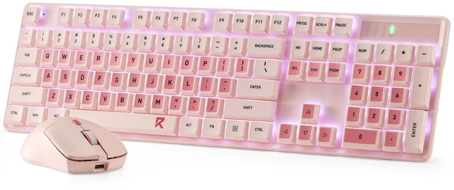 Main image of BS8531 Wireless 104-Key Low-Profile Keyboard, 4000 DPI Mouse Combo | 30% Slimmer Ultra-Thin Mechanical Switch for Faster Keystrokes, Ergonomic Typing, 5-Level Adjustable DPI, Shared Dongle