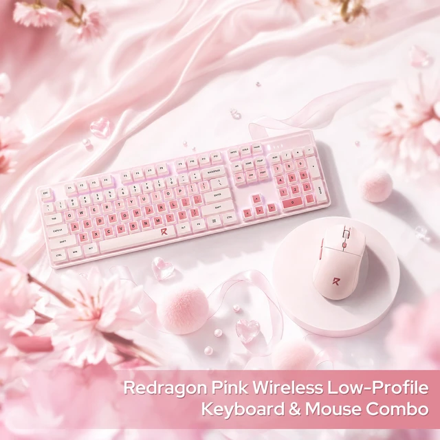 Alt view image 7 of 7 - BS8531 Wireless 104-Key Low-Profile Keyboard, 4000 DPI Mouse Combo | 30% Slimmer Ultra-Thin Mechanical Switch for Faster Keystrokes, Ergonomic Typing, 5-Level Adjustable DPI, Shared Dongle