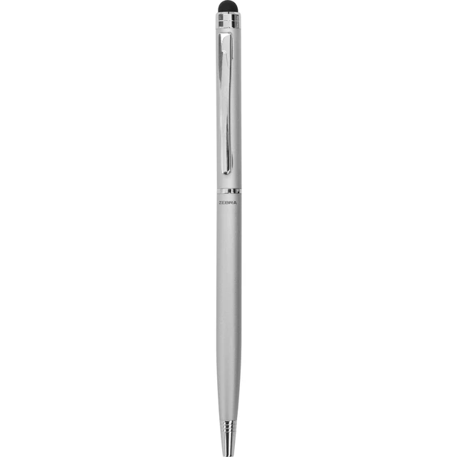 Alt view image 3 of 4 - StylusPen Silver Ballpoint Pen, Black Ink, 0.7mm, 1-Pack | Built-In 5.0mm Stylus Tip for Touchscreens, Twist Fine Point Tip Pen, Dual-Purpose for Paper and Screens (33161)