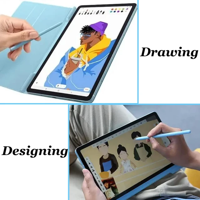 Alt view image 5 of 6 - Galaxy Tab S6 Lite Pen Replacement for Samsung Galaxy Tab S6 Lite S Pen (EJ-PP610) Stylus Pen Replacement +Free 5 Tips Light Blue