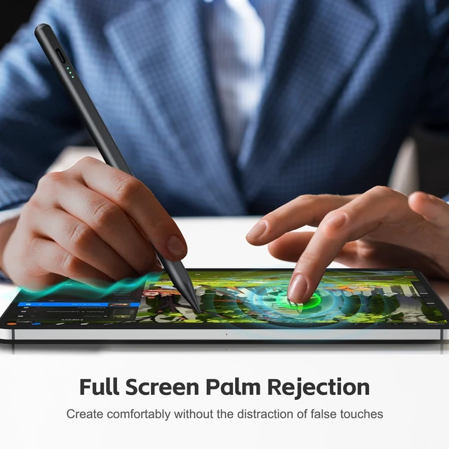Alt view image 6 of 7 - Stylus Pen for iPad 2026-2018 with 13mins Fast Charge,Tilt Sensitivity | Palm Rejection Pencil for 11th (A16)/10/9/8/7/6 Gen, iPad Pro 11"/12.9"/M4/M5, iPad Air 3/4/5/M2/M3/M4, Mini 7/6/5