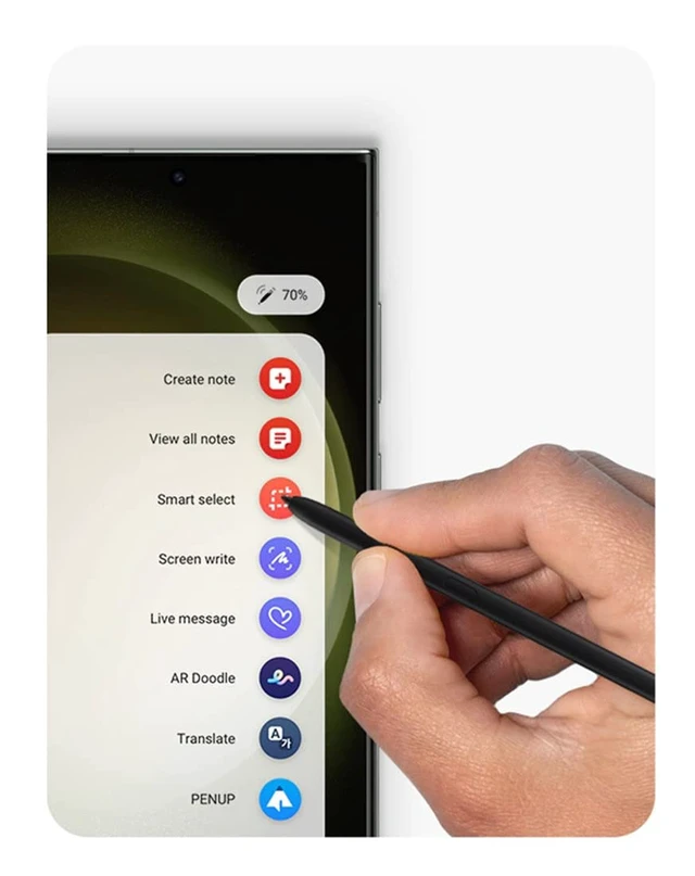 Alt view image 4 of 6 - S23 Ultra Stylus Pen (WithBluetooth) Replacement for Samsung Galaxy S23 Ultra 5G All Versions S Pen with 5xTips/Nibs (Phantom Black)