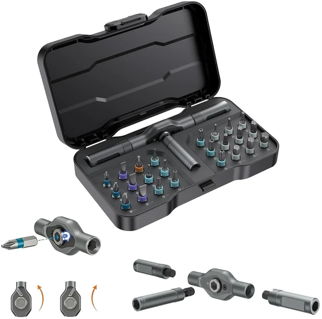 Main image of 24 in1 Magnetic Screwdriver Set Mini Precision Screwdriver Set | Removable magnetic bits with compact storage case for repairing phones, laptops, PCs, watches, glasses and other electronics