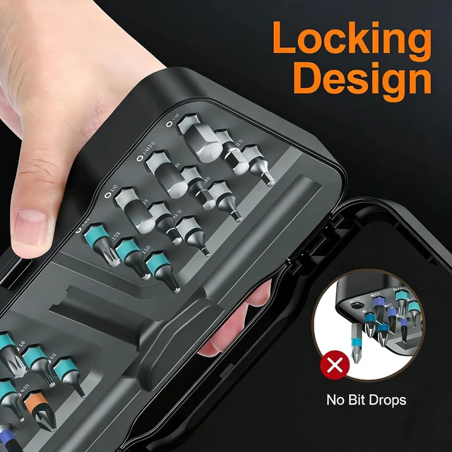 Alt view image 7 of 7 - 24 in1 Magnetic Screwdriver Set Mini Precision Screwdriver Set | Removable magnetic bits with compact storage case for repairing phones, laptops, PCs, watches, glasses and other electronics