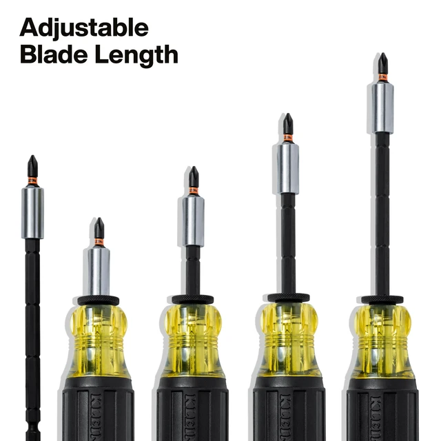 Alt view image 3 of 7 - 32303 Multi-Bit Screwdriver/Nut Driver, Impact Rated 14-in-1 Magnetic Screwdriver Set Phillips, Slotted, Square, Combo, Torx