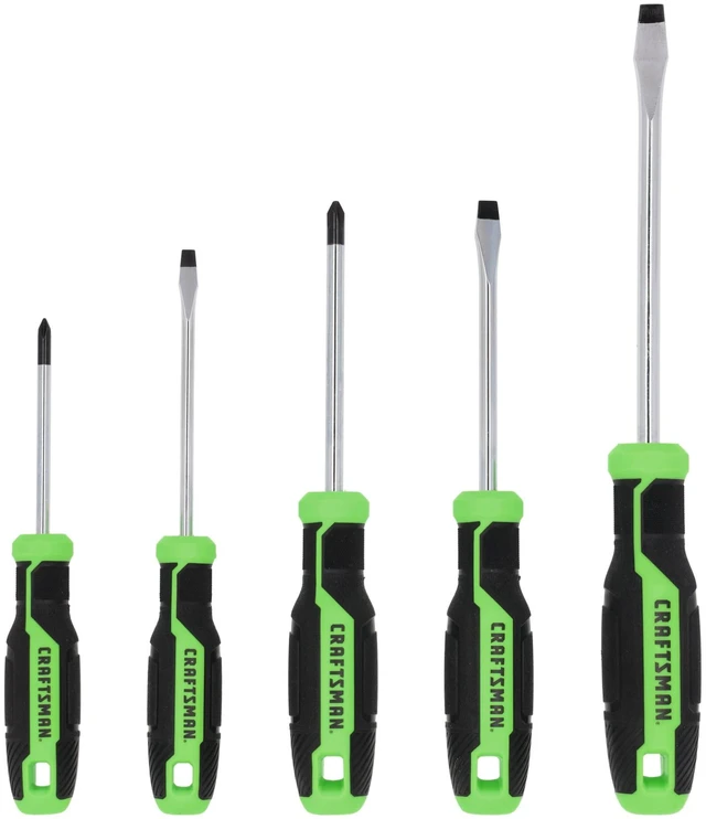 Main image of Screwdriver Set 5 PC High Visibility Handles, Magnetic Tips (CMHT65135)