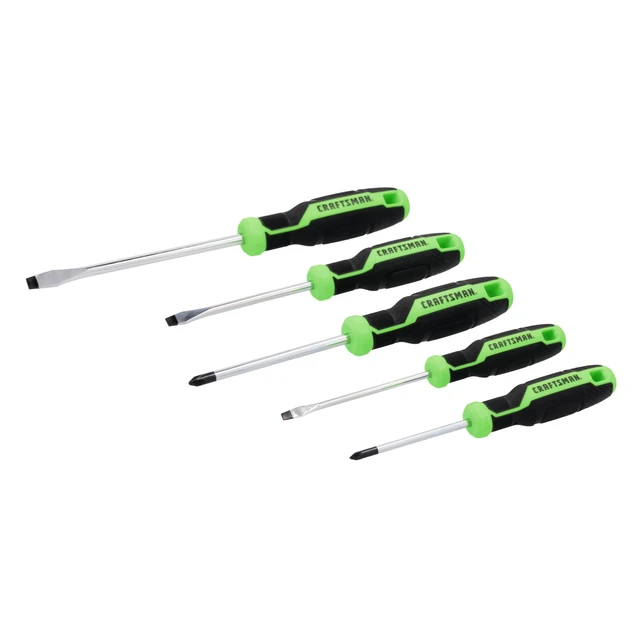Alt view image 3 of 3 - Screwdriver Set 5 PC High Visibility Handles, Magnetic Tips (CMHT65135)