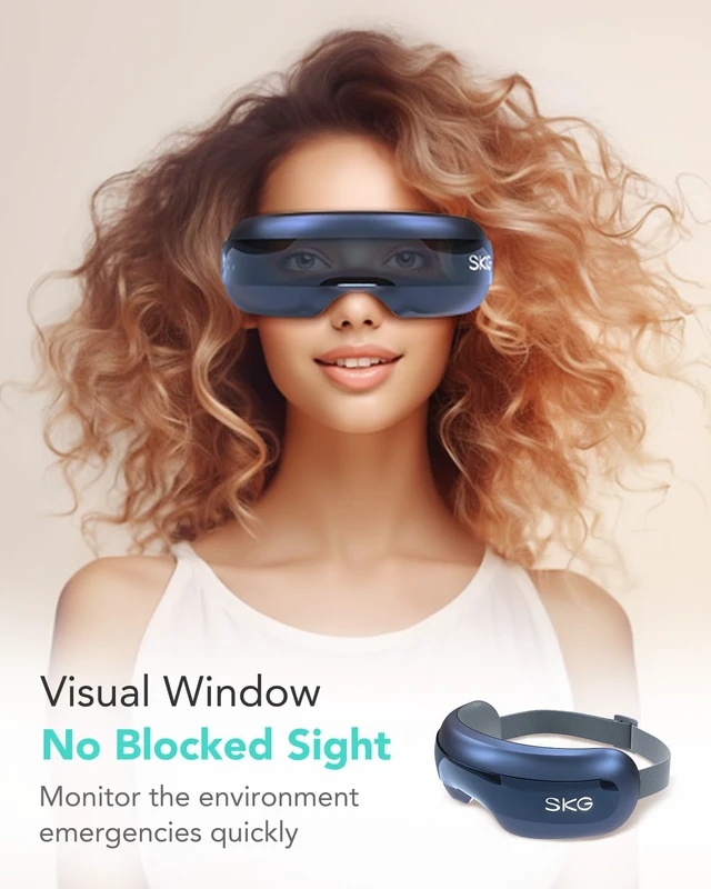 Alt view image 4 of 7 - Eye Massager with Heat, Bluetooth Heated Eye Massager for Strain Relief with Vision Window, Music, Soothing Eye Care Device to Relax Eyes, Best Fathers Days Dad Gifts for Dry Eyes, Dark Circles