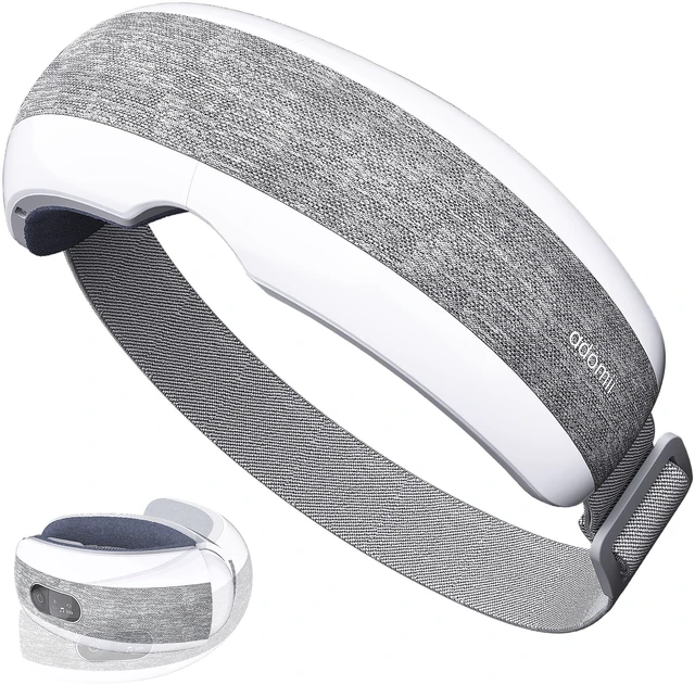 Main image of Heated Eye Massager, Bluetooth, Migraine & Dry Eye Relief, Cordless | eye mask massager with heat, stream music wirelessly & for eye strain, headaches, dry eyes, sinus pressure & sleep