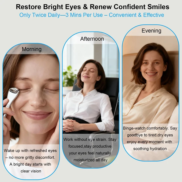 Alt view image 6 of 7 - Metal Eye Roller for Dry Eyes,Eyelid Roller for Chalazion,Stye,MGD Relief,Improves Meibum Flow and Unclogs Oil Glands,Gentle Meibomian Gland Expression for Blocked Eyelid Glands (small)
