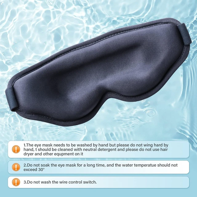 Alt view image 7 of 7 - Heated Eye Mask, USB Heating Eye Mask with 3 Heating Mode,3D Contoured Sleep Mask,Hot Eye Compress Mask for Men Women with Timer for Dry Eye,Tired Eyes,MGD, Dark Circles,Puffiness