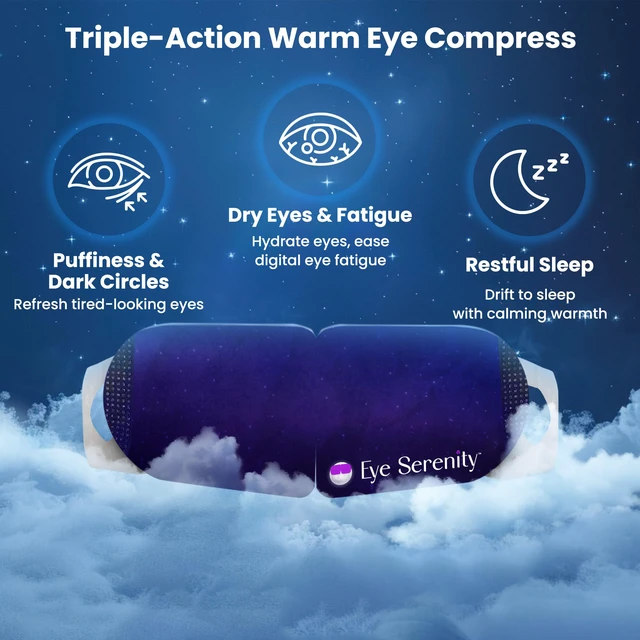 Alt view image 6 of 7 - Eye Serenity Steam Eye Mask, Heated Eye Mask Fast Relief for Stye Unscented | Relaxation Gifts for Women and Men, Self Heating Warm Compress for Dry Eyes, Moist Heat for Puffy Sensitive Eyes, Travel