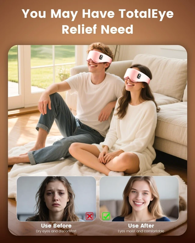 Alt view image 7 of 7 - Cordless Heated Eye Mask, 4 Temp Timed Shutdown for Dry Eyes & Sleep Relief | Washable & Removable for Cleaning, Travel Friendly Heating Pad, Pink