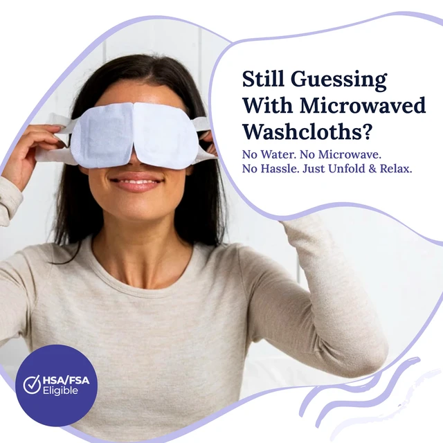 Alt view image 3 of 7 - Rest Self Heating Warm Compress for Dry, Tired Eyes | 30 Count | Travel Ready Tired Eye Relief Anywhere | No Microwave Needed | Stye Eye Treament to Soothe Redness, Irritation & Puffiness