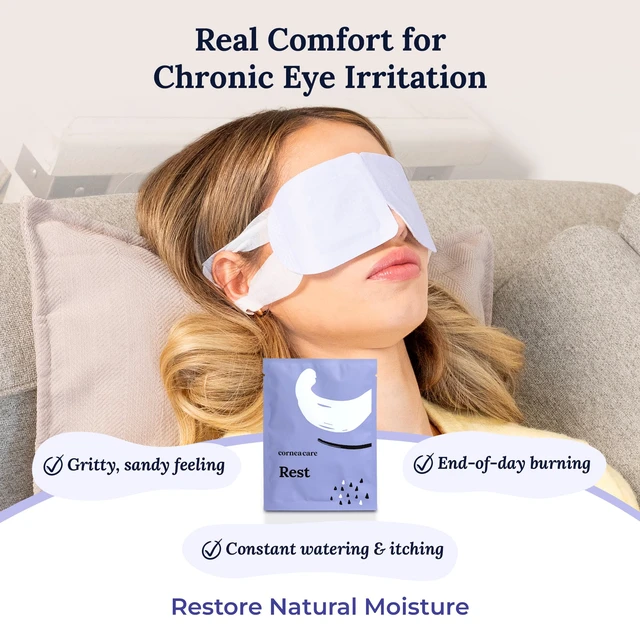Alt view image 4 of 7 - Rest Self Heating Warm Compress for Dry, Tired Eyes | 30 Count | Travel Ready Tired Eye Relief Anywhere | No Microwave Needed | Stye Eye Treament to Soothe Redness, Irritation & Puffiness