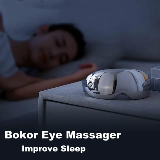 Alt view image 3 of 7 - Eye Massager with Heat - Accupressure Massage with Vibration, Heated Eye Mask for Migraines, Dark Circles, Eye Strain, Dry Eyes & Improve Sleep - Birthday Gift