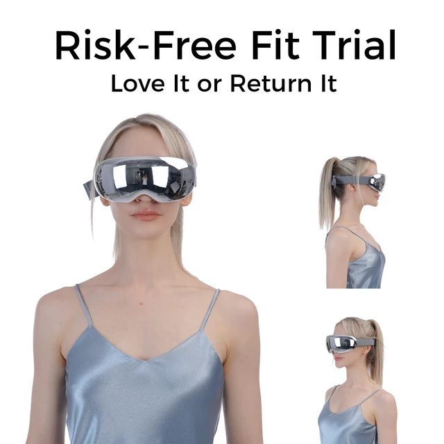Alt view image 6 of 7 - Eye Massager with Heat - Accupressure Massage with Vibration, Heated Eye Mask for Migraines, Dark Circles, Eye Strain, Dry Eyes & Improve Sleep - Birthday Gift