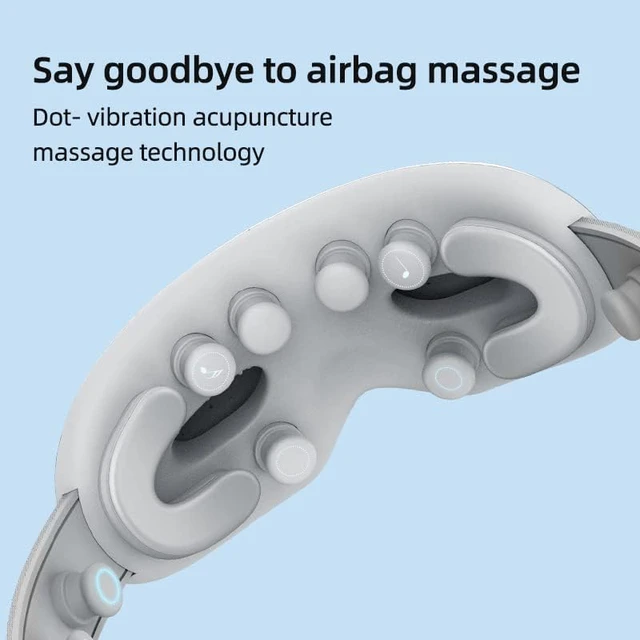 Alt view image 5 of 7 - Eye Massager with Heat - Accupressure Massage with Vibration, Heated Eye Mask for Migraines, Dark Circles, Eye Strain, Dry Eyes & Improve Sleep - Birthday Gift