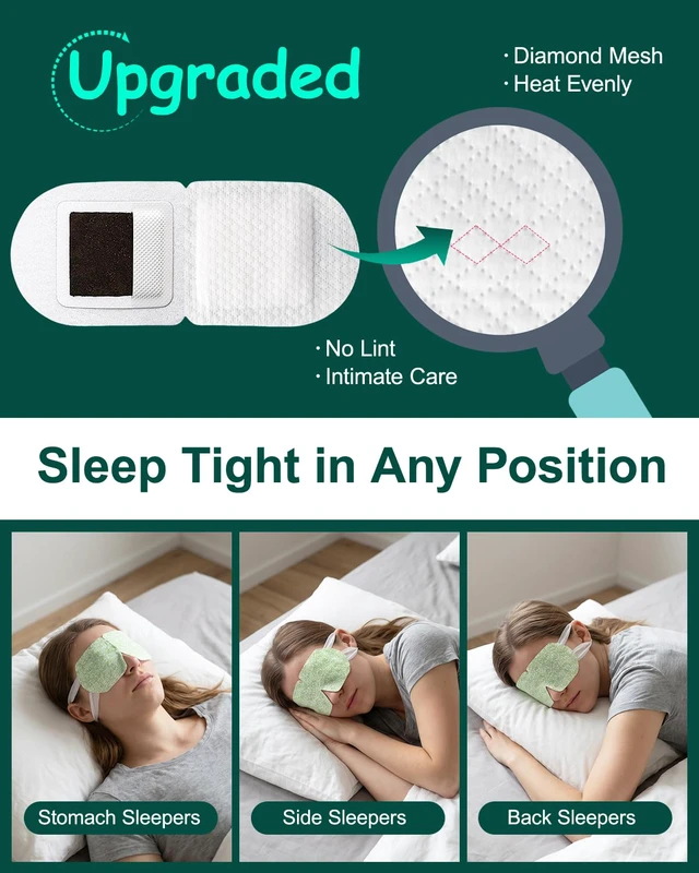 Alt view image 2 of 7 - 16 Packs Steam Eye Masks for Dry Eyes, Self Heating Warm Compress Unscented | Spa Relaxation Set for Women, Disposable Heated Eye Mask, Soothes & Rejuvenates Tired Eyes, Travel Essentials