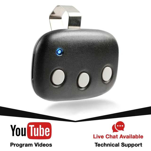 Alt view image 2 of 6 - Garage Door Remote for Linear Megacode MCT-3 DNT00089 (3 Button)