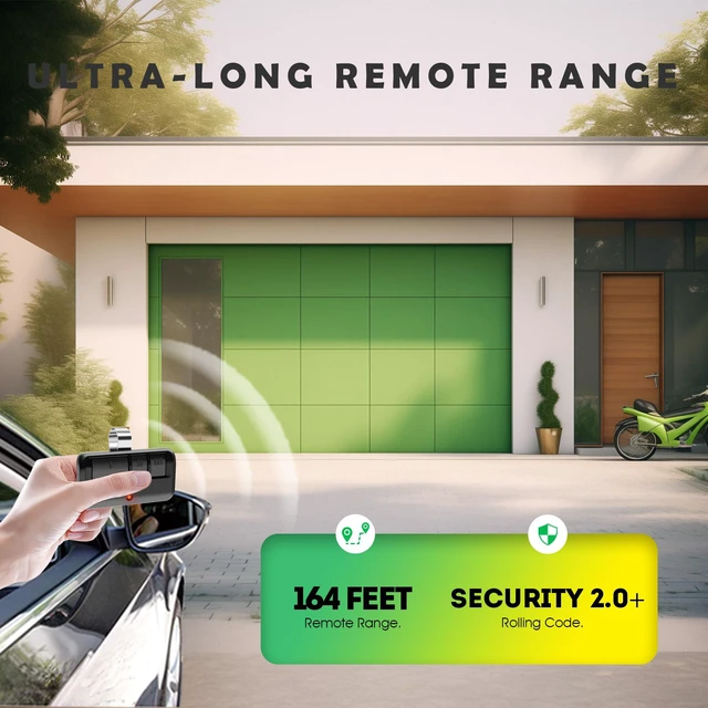Alt view image 5 of 7 - 2-Pack 893LM 893MAX Universal LiftMaster Garage Door Opener Remote | 3-Year Warranty FCC Certified Compatible with 371LM 373LM 971LM 973LM 81LM 83LM