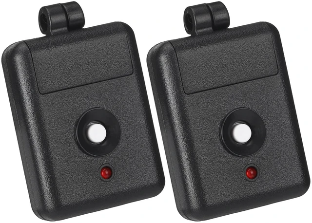 Main image of 2 Pack 1 Channel Garage Door Remote Compatible with Linear | Compatible with DNT00026 Delta-3, 310 Mhz 12 Volt Power Miniature Gate Opener, Key Ring Transmitter with Keychain, Black
