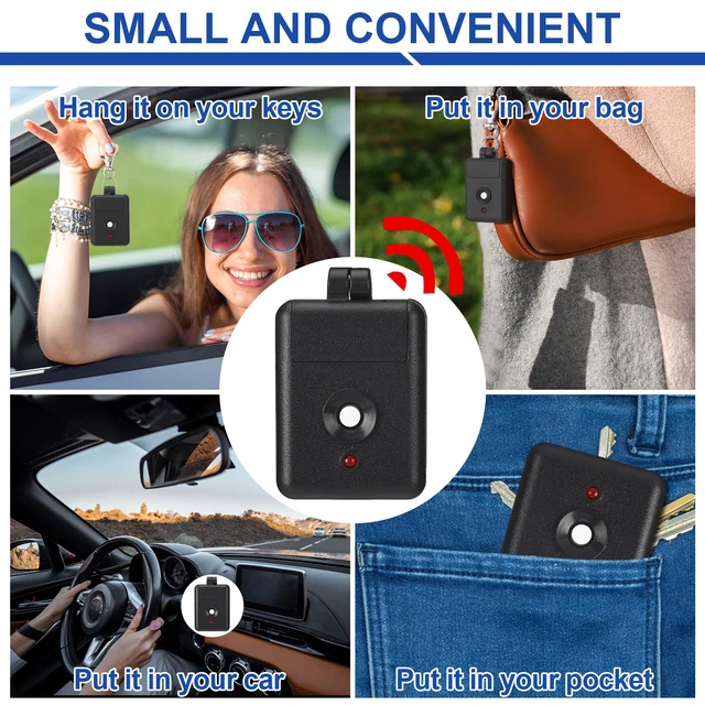Alt view image 6 of 6 - 2 Pack 1 Channel Garage Door Remote Compatible with Linear | Compatible with DNT00026 Delta-3, 310 Mhz 12 Volt Power Miniature Gate Opener, Key Ring Transmitter with Keychain, Black