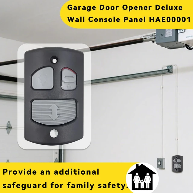 Alt view image 3 of 7 - Replacement for Linear Garage Door Opener HAE00001 Wall Mount | Deluxe Wall Console Panel Compatible with Linear Wall Mount Garage Door Opener LSO,LDO,LCO-1pcs